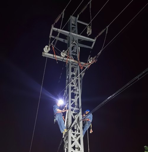 通過供電部分連夜搶修，快速康復(fù)了供電